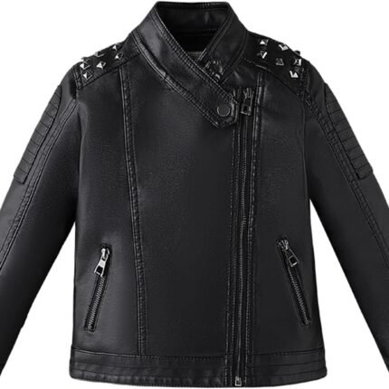 Winter Girl For 15 16 Years Pu Leather Fleece Jackets Motorcycle Boys Biker Coat